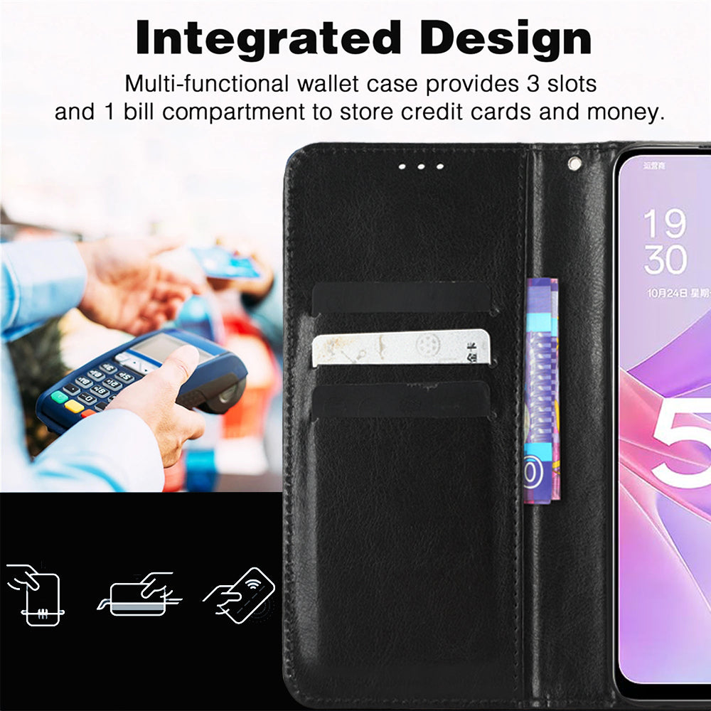 For Samsung Galaxy A24 4G / A24 5G Wallet Case PU Leather Crazy Horse Texture Stand Folio Flip Phone Cover For Samsung Galaxy A24 4G / A24 5G Wallet Case PU Leather Crazy Horse Texture Stand Folio Flip Phone Cover